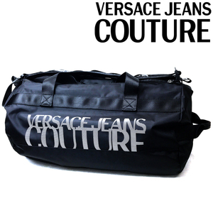 VERSACE JEANS COUTURE ベルサーチ ヴェルサーチェ ダッフルバッグ ブラック×ホワイト 73YA4BA3-ZS500-899