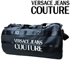 VERSACE JEANS COUTURE ベルサーチ ヴェルサーチェ ダッフルバッグ ブラック×シルバー 73YA4B98-ZS394-LD2