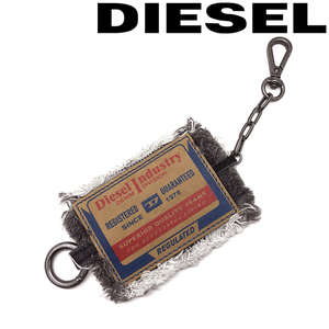 DIESEL ディーゼル キーホルダー ブランド キーリング FARYO ブラックデニム X09002-P4654-T8013