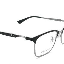 RAYBAN レイバン メガネフレーム ブランド マットブラック×シルバー 眼鏡 RX-8751D-1196_画像4