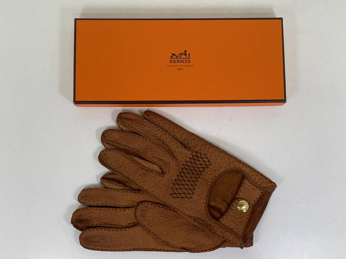 ヤフオク! -「レザーグローブ エルメス」(エルメス) (え)の落札相場 ...