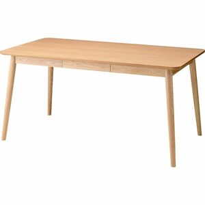 ダイニングテーブル ナチュラル 幅150cm 北欧スタイル 食卓テーブル カフェ デスク 天然木 一人暮らし 新生活 国内発送 HOT-540NA
