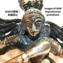 ダンシングシヴァ　高さ21.5cm　ガンメタル製　ナタラージャ　ヒンドゥ教美術　像　銅像　シヴァ Dancing Shiva Nataraja Statue Shiva_画像2