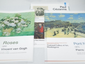 美術館グッズ　A4版クリアファイル６枚セット　ワシントン・ナショナル・ギャラリー