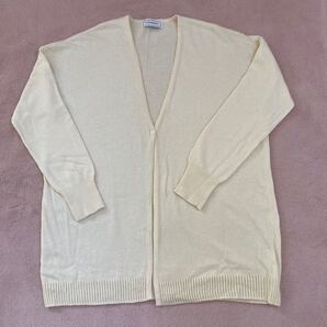 ゴールデンベア ロングカーディガン ニットカーディガン クリーム色 L