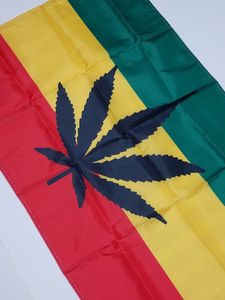 Art hand Auction Immediate decision, brand new, unused, shipping included! Rasta color flag, tapestry, cannabis, ganja, marijuana goods / YW1922, Handmade items, interior, miscellaneous goods, panel, Tapestry