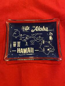 ★送料無料★ガラス トレイ★ハワイ★Hawaii ムーンアイズ アメリカン 雑貨 小物入れ トレー かわいい おしゃれ