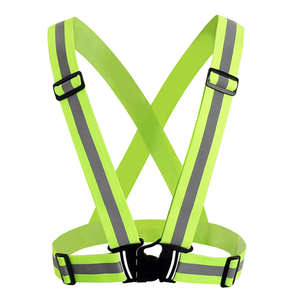  height visibility safety reflection the best free size 4cm width tasuki type one touch removal buckle type yellow green 