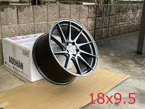 新品！Aodhan AH09 18x9.5+35 18インチ 5穴 PCD100 Hyper Black 左右対称 ミラーリング フローフォーム製法 ビッグキャリパー対応