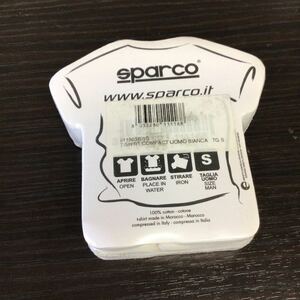 【新品】スパルコ SPARCO コンパクトTシャツ Sサイズ ホワイト