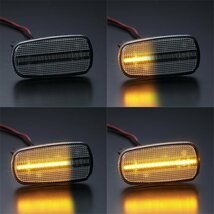 流れるウインカー トヨタ シーケンシャル LED サイドマーカー クリアレンズ 流星 フェンダー マーカー UCF 30/31 30系 セルシオ_画像2