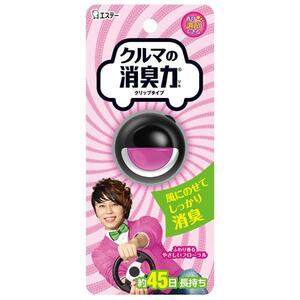 消臭力 車用 ふわり香る フレッシュシトラス クリップタイプ 消臭剤/エステー：12495 ht