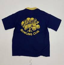 ★50ｓ Ｖｉｎｔａｇｅ Ｈｏｏｋａｎｏ ハワイ製 ボウリングシャツ Ｐｕｈａｌａ BOWLING CLUB_画像1