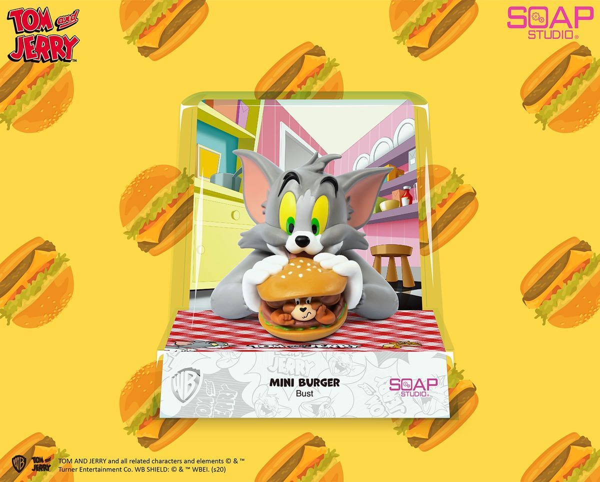 ⭐️トムとジェリー⭐️』フィギュア ソフビ ピンク バーガー・バスト