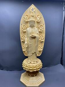 彫刻 新作 薬師如来 守り本尊 木彫仏像 時代彫刻 仏師で仕上げ品 仏教美術 彫刻工芸品