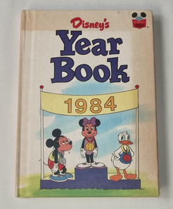 1984年 Disney's Yearbook 洋書 ディズニー イヤーブック 80s レトロ ビンテージ 英語 児童 絵本 読み物 科学 オリンピック ミッキーマウス