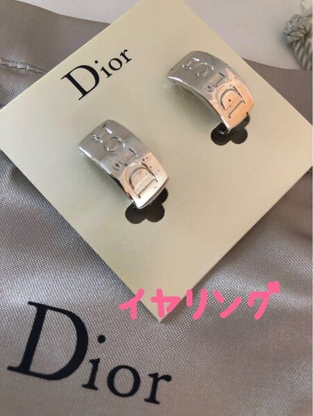 Dior ディオール イヤリング シルバー