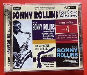 【美品2CD】SONNY ROLLINS「Four Classic Albums」ソニー・ロリンズ VOL.1 / VOL.2/ PLUS 4 / SAXOPHONE COLOSSUS 輸入盤 [11260396]