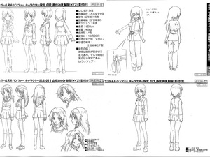 ①ガールズ＆パンツァー　ガルパン　ガールズアンドパンツァー　製作用資料　設定資料