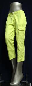  two point free shipping!p572327520 K'S SETA! cotton 100%!! casual . yellow. 7 minute cargo pants!! 38 cotton work pants 