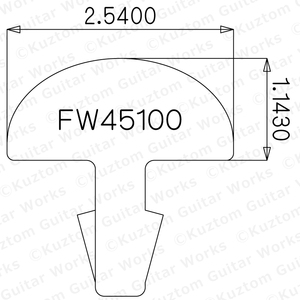 【NS18%】 Jescar 45100 [23см x 8шт] ApF для Gibson и т.д.