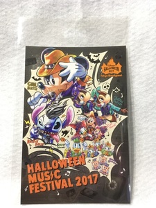 東京ディズニーランド　ディズニーハロウィーン2017　ポストカード　黒　ミッキーマウス　新品