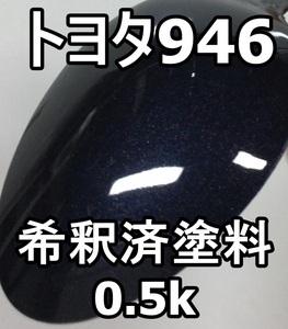 ◇ トヨタ946　塗料　希釈済　ダークパープルマイカ　WiLL　カラーナンバー　カラーコード　946