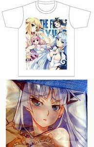 果つることなき未来ヨリ トレーダー特典 抱き枕カバー+アクシアフルカラーTシャツ L セット ( 渡辺明夫 ぽよよんろっく )