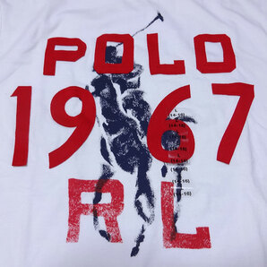 新品 POLO RALPH LAUREN BOYS S/S T-SHIRT ポロ ラルフローレン ボーイズ 半袖 Tシャツ ホワイト コットン カットソー ポニー L 正規品の画像2