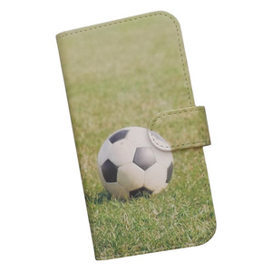 Android One S9　スマホケース 手帳型 プリントケース サッカー フットボール 蹴球 スポーツ