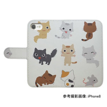 Android One S9　スマホケース 手帳型 プリントケース 猫 ねずみ動物 かわいい ねこ キャラクター_画像2