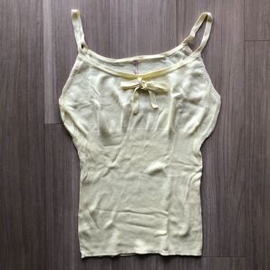 ルームウェア ニットキャミ 薄手 やわらか素材 S~Mサイズ 未使用品