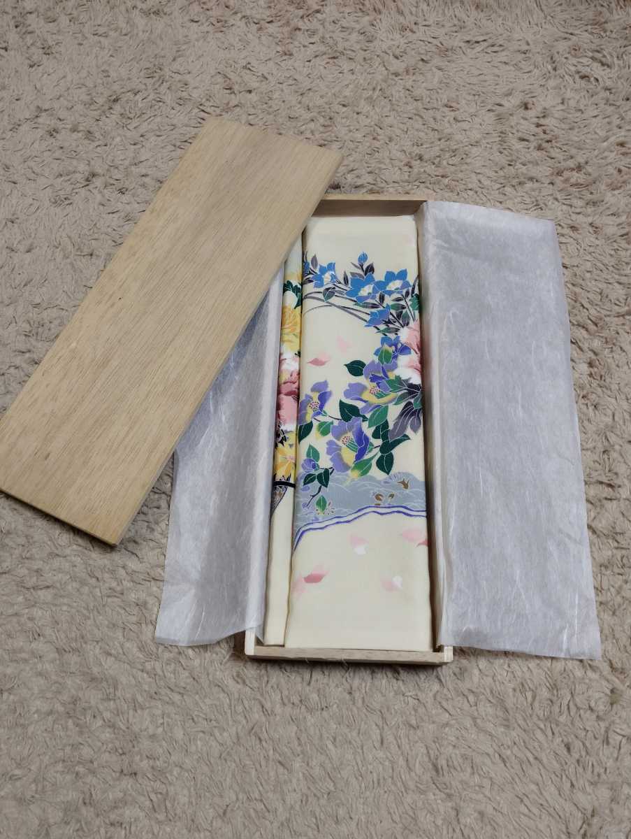 通販激安】 □5798□L寸 本加賀友禅訪問着【堂端 勉 作品】五浦の松 一