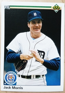 ★ Джек Моррис Верхняя палуба UD 1990 #573 Высшая лига MLB Джек Моррис Детройт Tigers Detroit Tigers Hof Lage League