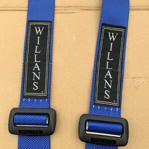 ウィランズ レバーリリース 5P 5点式シートベルト ブルー WILLANS 5×5 レーシングハーネスの画像2