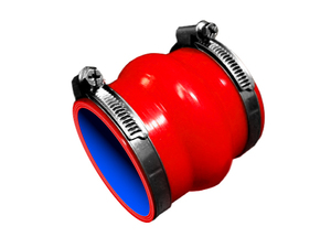 バンド付 シリコンホース クッション 同径 内径Φ95mm 赤色 ロゴマーク無しラジエーター インタークーラー インテーク 接続 ホース 汎用品