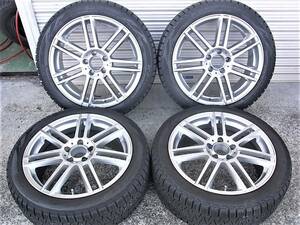 ベンツ. Cクラス W205 社外 タイヤホイール 4本セット 225/45R18【7.5Jx18 IN44】PCD112