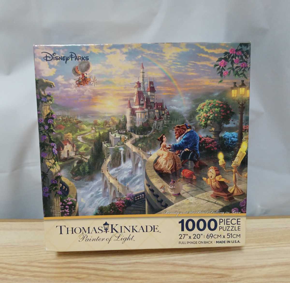 Puzzle non ouvert La Belle et la Bête Thomas Kinkade Puzzle 1000 pièces Disney Disney TOMAS KINKADE, jouet, jeu, puzzle, puzzle