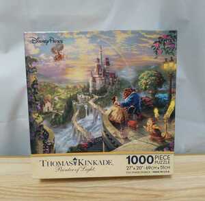 Art hand Auction Unopened Beauty and the Beast Thomas Kinkade Jigsaw Puzzle 1000 Piece Jigsaw Puzzle Disney Disney TOMAS KINKADE, toy, game, puzzle, jigsaw puzzle