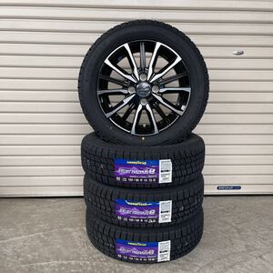 《スマック》新品スタッドレスグッドイヤーアイスナビ8◆155/65R14◆NBOXタントムーヴワゴンRラパンアルトトコットスペーシア　SMACK