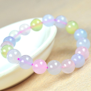 1 jpy ~ high class natural stone maru ga Night . root stone * four season illusion . crystal bracele *10MM Power Stone high quality present new goods 