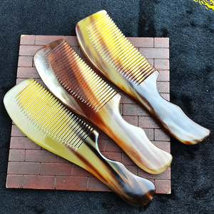 1 jpy ~ high class natural cow angle scalp face massage static electricity prevention high quality face body for Kassa Plate present comb shape new goods 