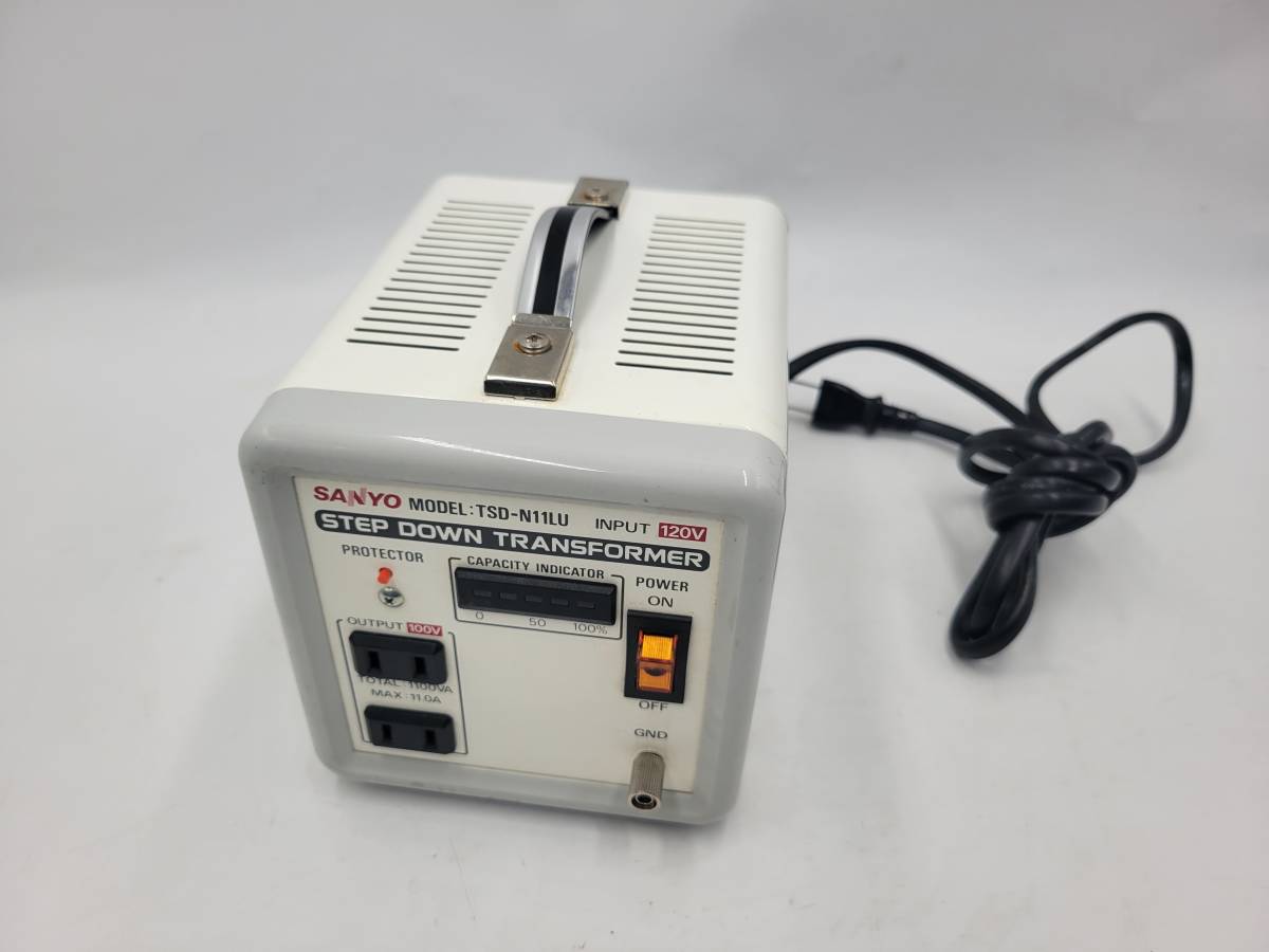 RH-9596】品 SANYO サンヨー 変圧器 降圧器 ステップダウントランス