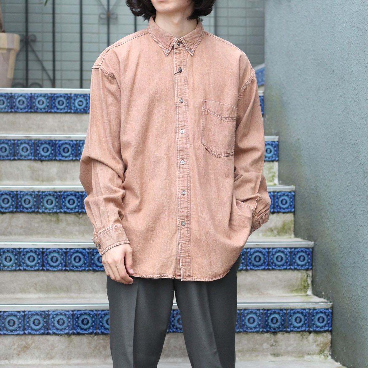 USA VINTAGE Falcone LINE DESIGN OVER SHIRT/アメリカ古着ライン