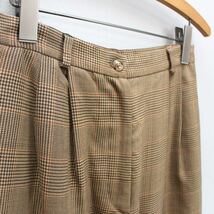 USA VINTAGE Talbots CHECK PATTERNED TUCK SLACKS PANTS/アメリカ古着チェック柄タックスラックスパンツ_画像6