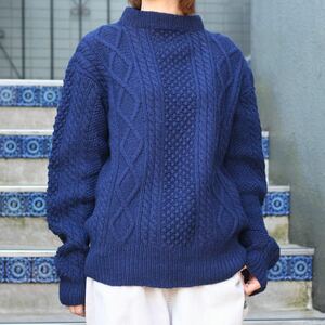 EU VINTAGE FISHERMAN DESIGN KNIT/ヨーロッパ古着フィッシャーマンニット(アランニット)