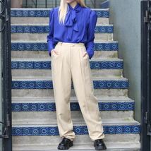 USA VINTAGE RALPH LAUREN WOOL COLOR SLACKS PANTS/アメリカ古着ラルフローレンウールカラースラックスパンツ_画像1