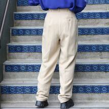 USA VINTAGE RALPH LAUREN WOOL COLOR SLACKS PANTS/アメリカ古着ラルフローレンウールカラースラックスパンツ_画像3