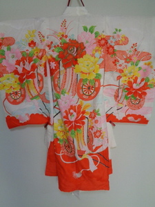  defect thing woman ... three .. kimono silk single goods..