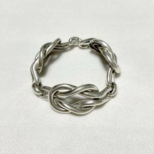 特大 Vintage HERMES Sailor knot シルバー ブレスレット ヴィンテージ エルメス シェーヌダンクル ビンテージ アクロバット アレア